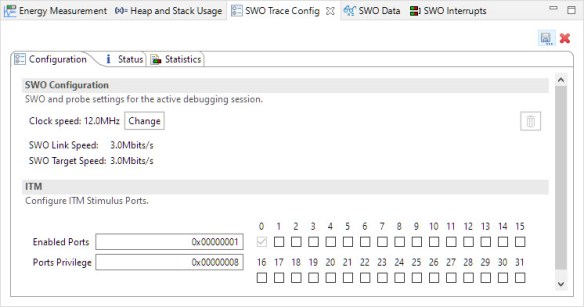 SWO Configuration