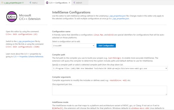 Visual Studio Code for C/C++ with ARM Cortex-M: Part 6 – IntelliSense ...