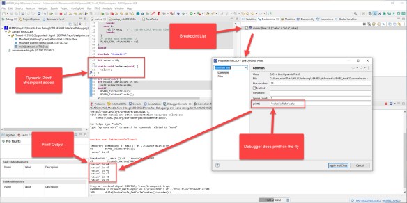 Debugging with Dynamic Printf Breakpoints | MCU on Eclipse