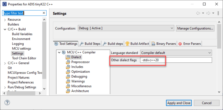 MCUXpresso IDE 11.8.0 | MCU on Eclipse