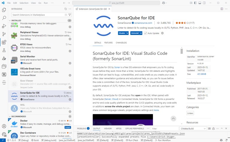 Static Analysis with SonarQube and VS Code | MCU on Eclipse