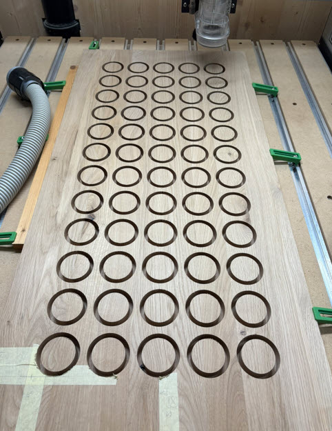 Cutting holes for Clocks with CNC
