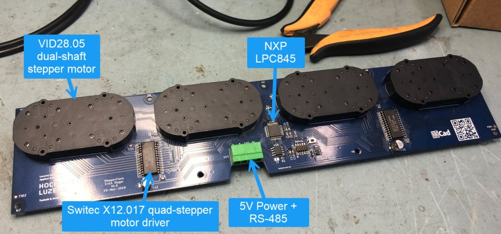 Four-Clock PCB with LPC845