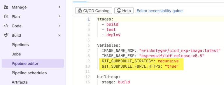 Using Git Submodules in GitLab CI/CD Pipelines | MCU on Eclipse