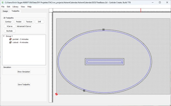 Tree base in CarbideCreate