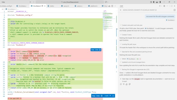 CoPilot generating interface documentation