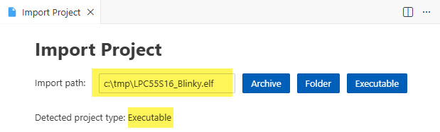 Executable file path