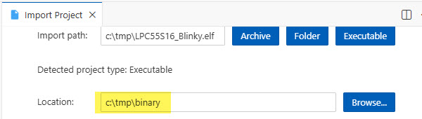 location to store the settings