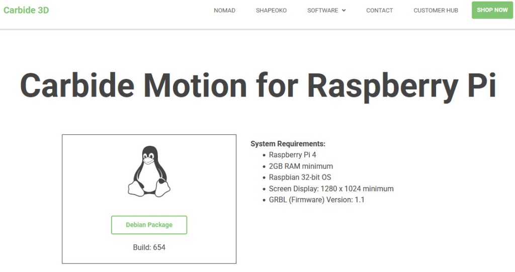 Carbide Motion for Raspberry Pi