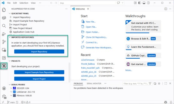 VS Code and need for repository