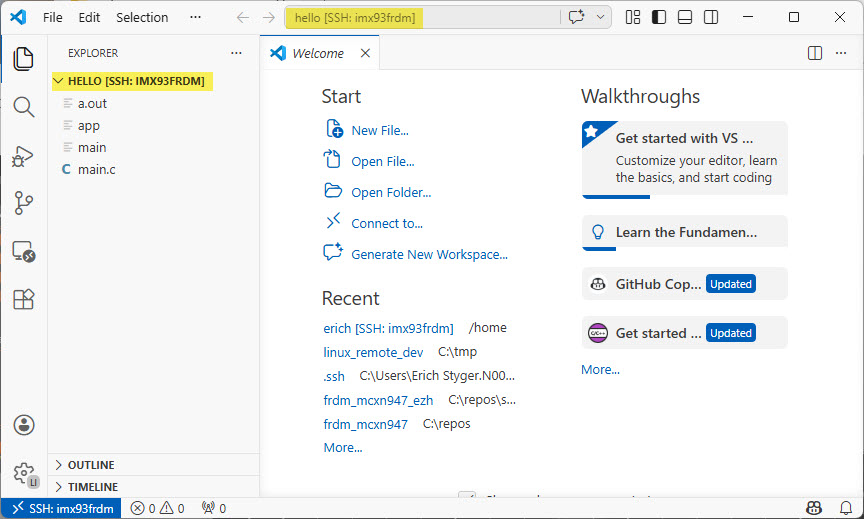Open Project Directory