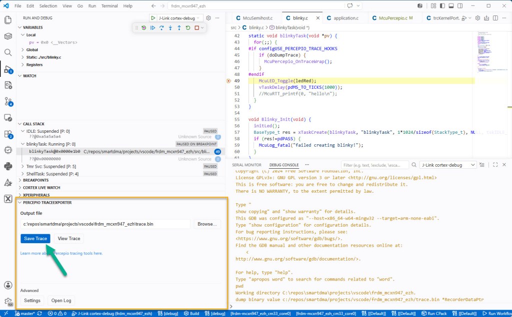 Exporting Trace Data with Percepio TraceExporter