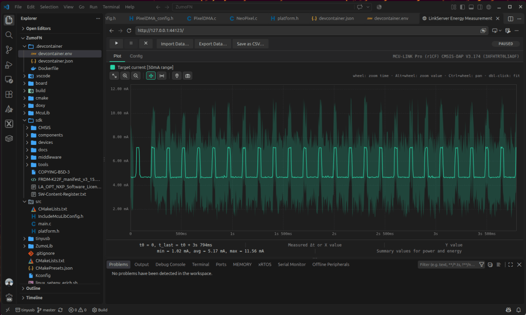 Power Measurement in VS Code