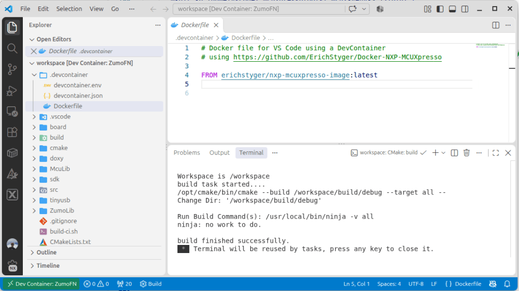 Using Image for VS Code DevContainer